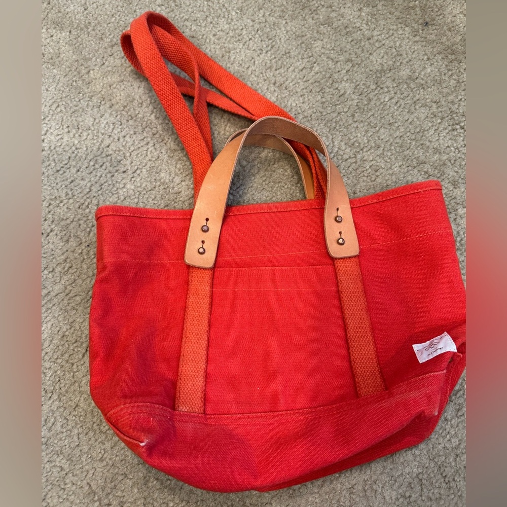 Immodest Cotton Vibrant Red-Orange Lunch Tote